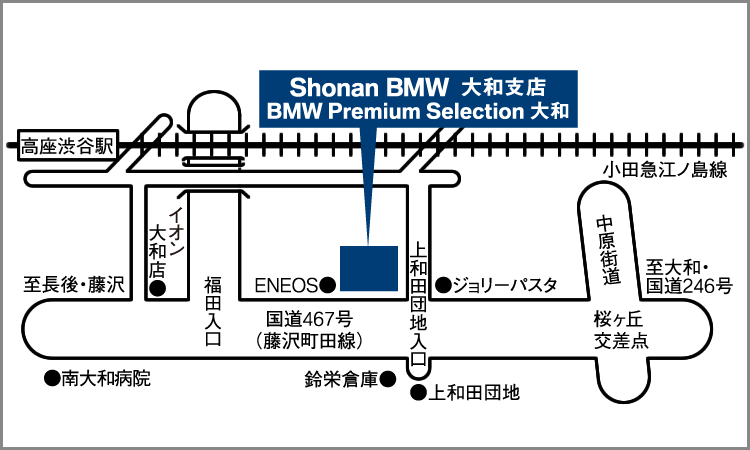 大和支店のマップ